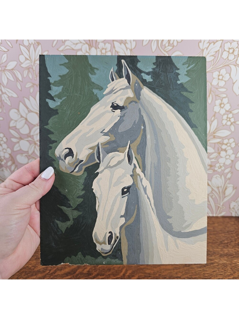 Vintage Art Award Horse Portraits Paint by Number Pair 8x10 PBN - Picture 13 of 14